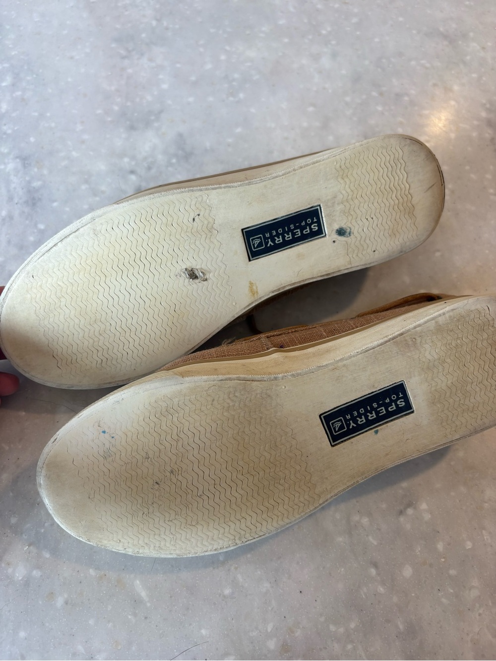 Sperry Women’s Tan Canvas Lace-Up Boat Shoes - Picture 5 of 5